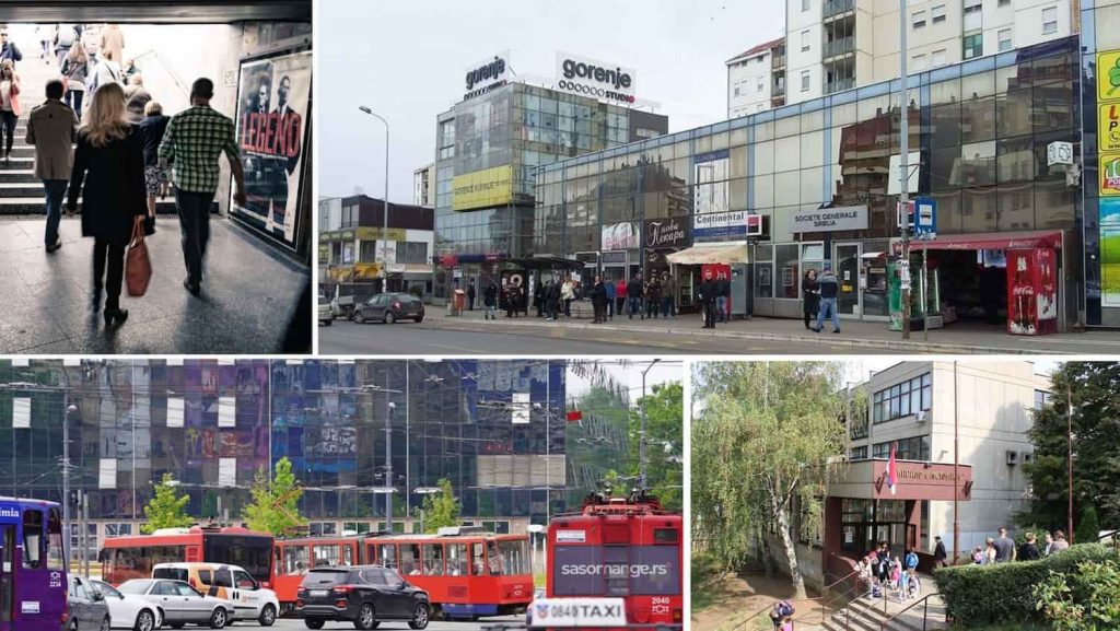 Fotografije ulica iz različitih delova Beograda