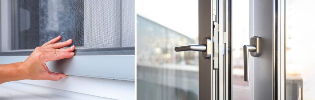 Detalji prozora stana u novogradnji