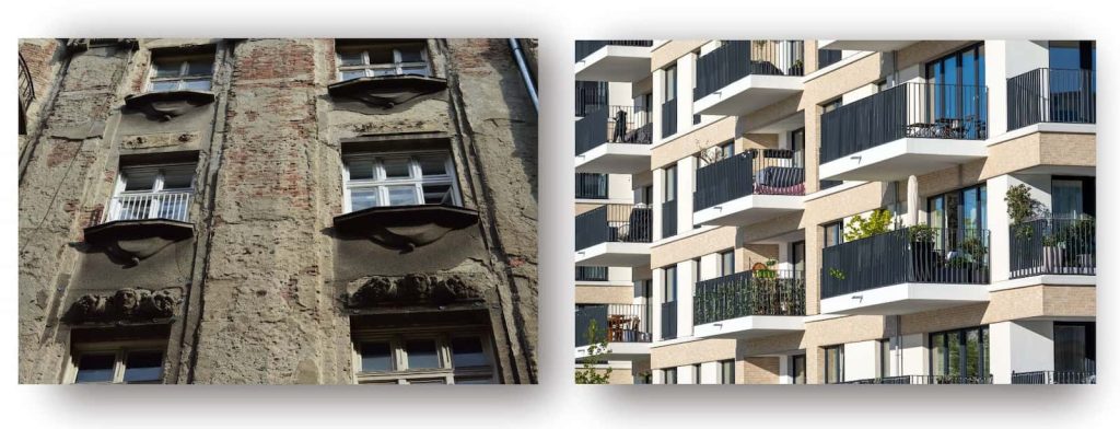 Fotografije fasada stare i nove gradnje u Beogradu