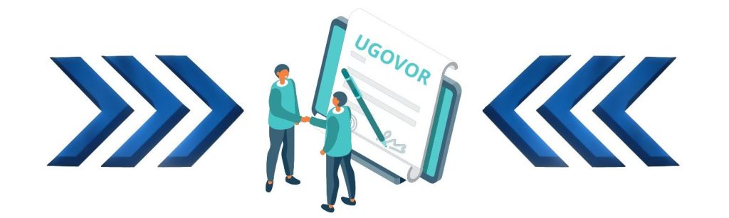 Grafička ilustracija potpisnika ugovora