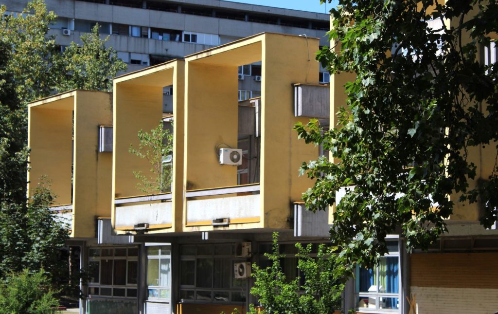 Detalj fasade iz novobeogradskih blokova