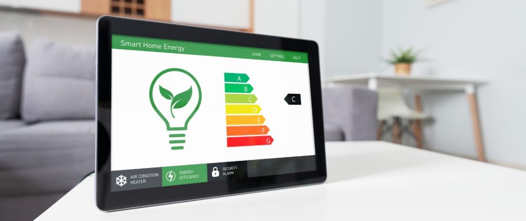 Program za regulisanje energetke efikasnosti na ekranu tableta